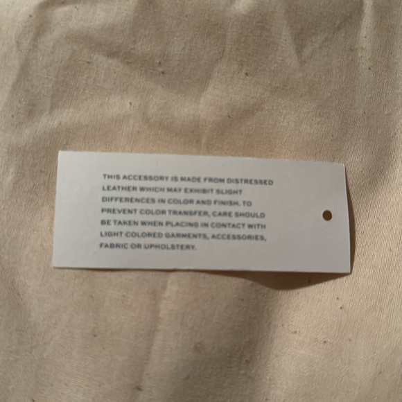 Kira Chevron Distressed Leather  Bi-Fold Wallet.  Federal Blue.  NWT. - Picture 8 of 8